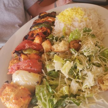 Panini Kabob Grill - Chicken kabob plate. - Mediterranean Near Me - Burbank, California Panini Kabob Grill - Chicken kabob plate. - Mediterranean Near Me - Burbank, California