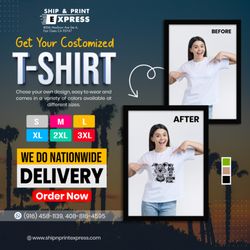 Ship & Print Express - fast T-shirt personalization and print.