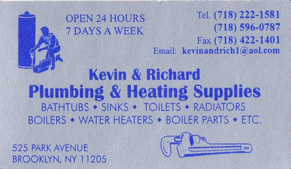 Slide of Kevin & Richard Plumbing & Heating Supplies