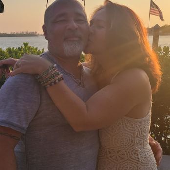Nokomo's Sunset Hut - Me and my honey embracing the vibes of Nokomis Hut - Seafood Near Me - Nokomis, Florida