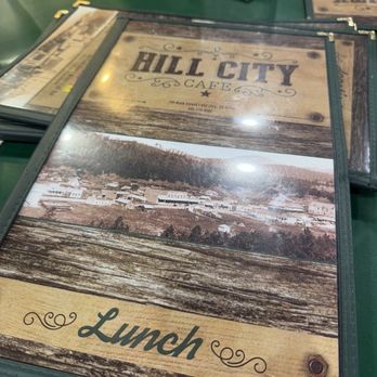 Hill City Cafe - Menu cover - Diners Near Me - Hill City, South Dakota