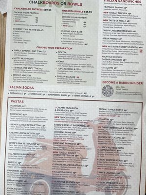 Menu photo 2 Babbo Italian Eatery Mesa, AZ