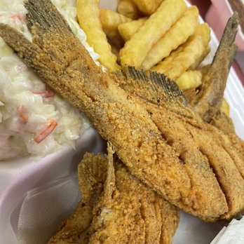 Seafood Express - Catfish plate with (2) sides $10.99  Hot and Delicious food! - Seafood Near Me - Meridian, Mississippi