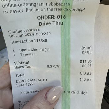 Anime Boba Cafe - Charged me $5.95 - Bubble Tea Near Me - Henderson, Nevada Anime Boba Cafe - Charged me $5.95 - Bubble Tea Near Me - Henderson, Nevada