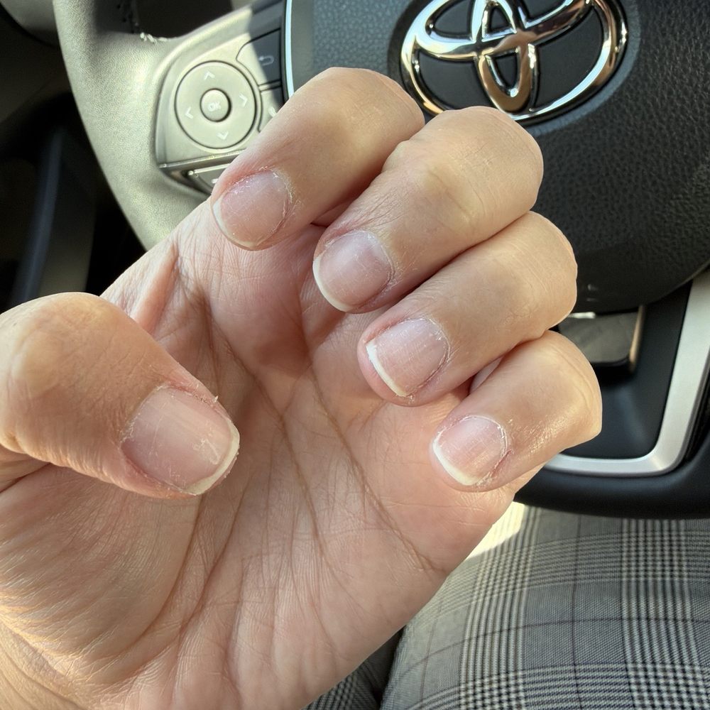 Golden Nails - Asked for gel manicure. She hurt me several times and cut me - Nail Salons Near Me - Lancaster, California