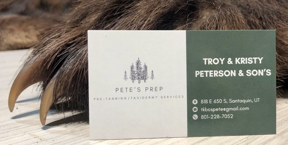 Pete’s Prep - taxidermy in Santaquin, UT