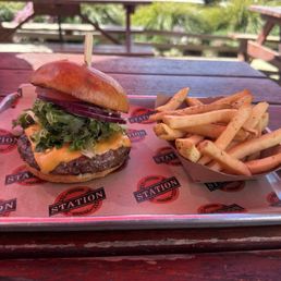 All American burger