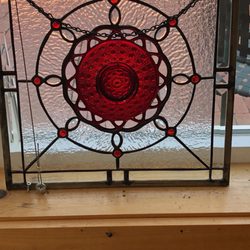 Coastal Art Glass - This was made using a vintage pressed glass bowl. It was already sold or I would have bought it myself!