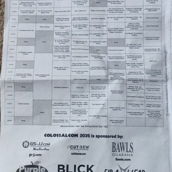 Colossalcon - 2025 Friday (Day 3) schedule - Festivals Near Me - Sandusky, Ohio Colossalcon - 2025 Friday (Day 3) schedule - Festivals Near Me - Sandusky, Ohio