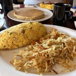 Denver Omelette and pancakes