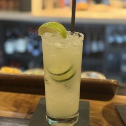 The Lounge Craft Kitchen + Cocktails - Cucumber basil mezcalita - minus mezcal