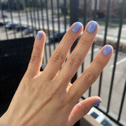 Knock Knock Nails & Spa - Dip manicure color periwinkle