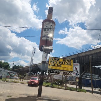 Stadium Liquor Store - Our well known Wild Turkey outside display bottle. - Beer, Wine & Spirits Near Me - Covington, Kentucky Stadium Liquor Store - Our well known Wild Turkey outside display bottle. - Beer, Wine & Spirits Near Me - Covington, Kentucky