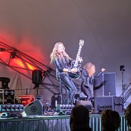 The VIP seating next to the stage. This is Joel Hoekstra who gave one of the best guitar performances I've ever seen live. The VIP seating next to the stage. This is Joel Hoekstra who gave one of the best guitar performances I've ever seen live.