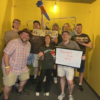 The Great Escape Room Burlington - Our group after completing the poker night room! - Escape Games Near Me - Burlington, Vermont The Great Escape Room Burlington - Our group after completing the poker night room! - Escape Games Near Me - Burlington, Vermont