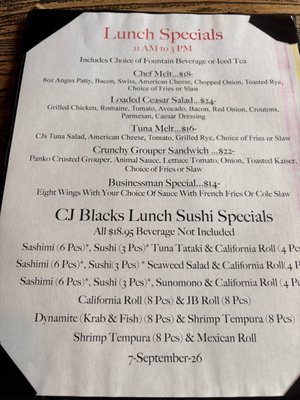 Menu photo 4 CJ Blacks Davie, FL Menu photo 4 CJ Blacks Davie, FL