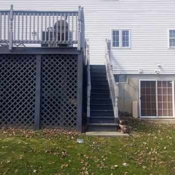 Orange Home Improvement - One set of steps the other side is the same not shown in the picture. - Handyman Near Me - Maybrook, New York Orange Home Improvement - One set of steps the other side is the same not shown in the picture. - Handyman Near Me - Maybrook, New York