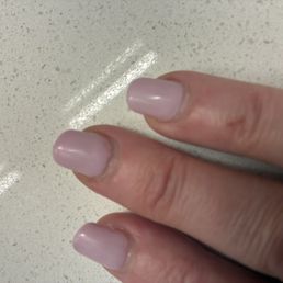 When fixing fallen off nails, the nail technician put a wrong color one that was slightly off, which I only noticed at home.