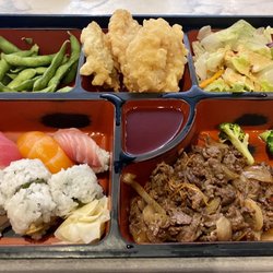 Bento box (not pictured miso soup & fried rice)
