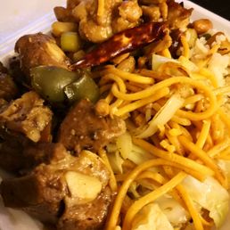 Spare ribs and kong pow chicken Spare ribs and kong pow chicken
