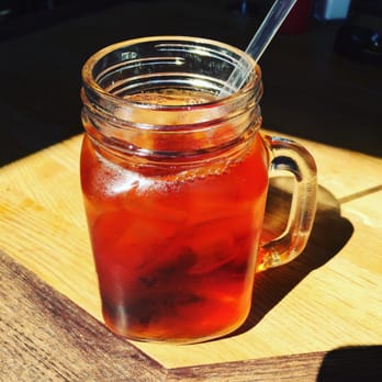 Cafe Dantorels - Refreshing tea in cute glass. - Cafes Near Me - Sacramento, California