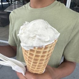 Vanilla with waffle cone