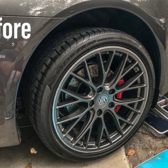 Premier Automotive Wheel Specialists - Lots of curb rashes and fine scratches within the wheel spokes - Wheel & Rim Repair Near Me