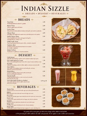 Menu photo 3 Indian Sizzle Sacramento, CA