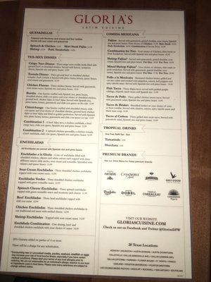 Menu photo 2 Gloria's Latin Cuisine Dallas, TX Menu photo 2 Gloria's Latin Cuisine Dallas, TX