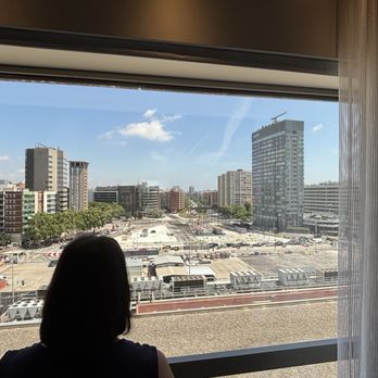 Barceló Sants - The Boss, taking in the view - Hotels Near Me - Barcelona, B