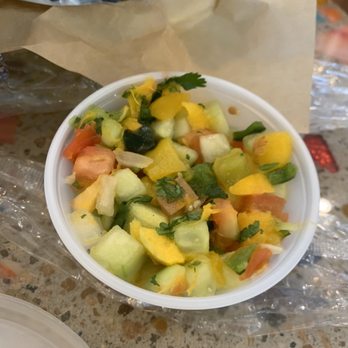 Cabo Bob's Burritos - Cucumber mango salsa is super fresh . - Mexican Near Me - Austin, Texas