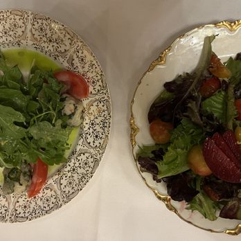 Casa Madre - shrimp beignet salad and Stone Fruit Caprese salad - Cocktail Bars Near Me - Tucson, Arizona