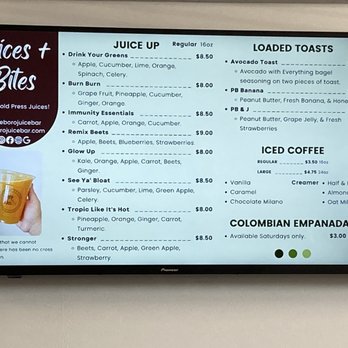 The Boro Juice Bar - Juice panel menu - Juice Bars & Smoothies Near Me - Murfreesboro, Tennessee
