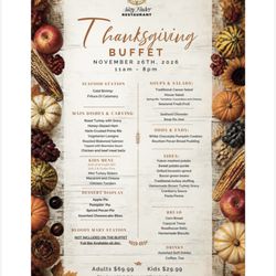 Wayfinder - Wayfinder restaurant Thanksgiving buffet