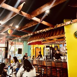 Los Chamacos Mexican Restaurant - Charming atmosphere with great booths and music-- perfect for a family dinner or a date night.
