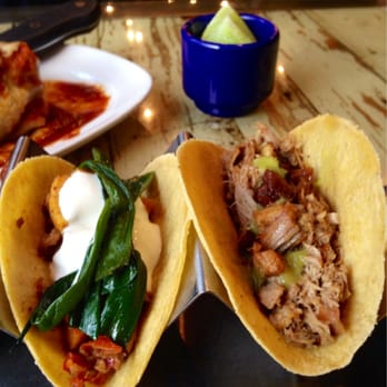Session Taco - Delmar Loop - Chorizo and sweet potato taco along with a roasted duck taco - Cocktail Bars Near Me - St. Louis, Missouri