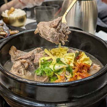 Naju - Pork bone soup. They use beef broth for all soups. - Soup Near Me - North York, Ontario