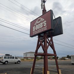 K-BOB'S Steakhouse - Road sign Sept 2026