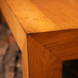 G. Michael's Restoration - Restored Oak Table Corner Detail