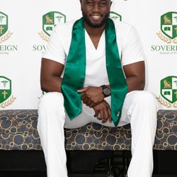 Sovereign School of Nursing - Male Nurse at Graduation Ceremony