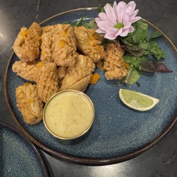 Rua Thai Restaurant - Calamari with salted egg yolk - Thai Near Me - Brooklyn, New York Rua Thai Restaurant - Calamari with salted egg yolk - Thai Near Me - Brooklyn, New York