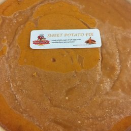 sweet potato pie. 8" x 2" deep.
