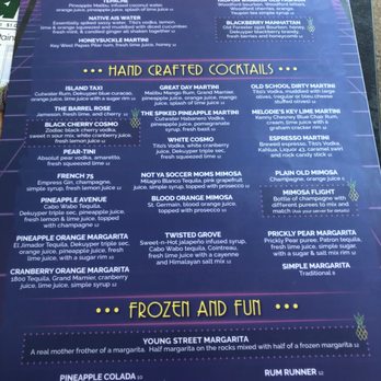 Pineapples - Menu - Bars Near Me - Melbourne, Florida Pineapples - Menu - Bars Near Me - Melbourne, Florida