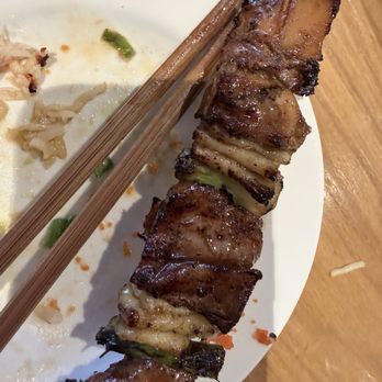 X-Fish Izakaya - Chicken bbq skewer included in Omakase - Sushi Bars Near Me - Brea, California X-Fish Izakaya - Chicken bbq skewer included in Omakase - Sushi Bars Near Me - Brea, California