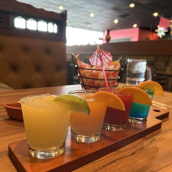 Fiesta Bamba - Side view margarita flight - Mexican Near Me - Hamburg, New York