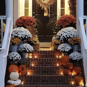 Cosnova Construction And Landscaping - a front porch decorated for halloween - Landscaping Near Me - Buckeye, Arizona