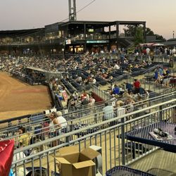 Atrium Health Ballpark - This is the eager crowd awaiting a Baller win!