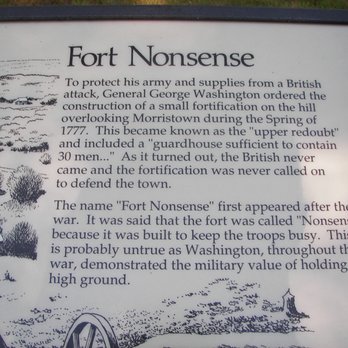 Fort Nonsense - Fort Nonesense - Landmarks & Historical Buildings Near Me - Morristown, New Jersey Fort Nonsense - Fort Nonesense - Landmarks & Historical Buildings Near Me - Morristown, New Jersey