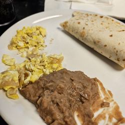 Casino Cafe - Migas with beans.