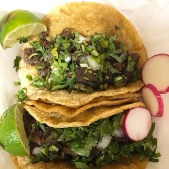 Taqueria El Parrandero - two tacos with a side of radishes - Food Trucks Near Me - Birmingham, Alabama Taqueria El Parrandero - two tacos with a side of radishes - Food Trucks Near Me - Birmingham, Alabama